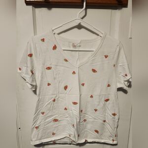 Watermelon cropped shirt
